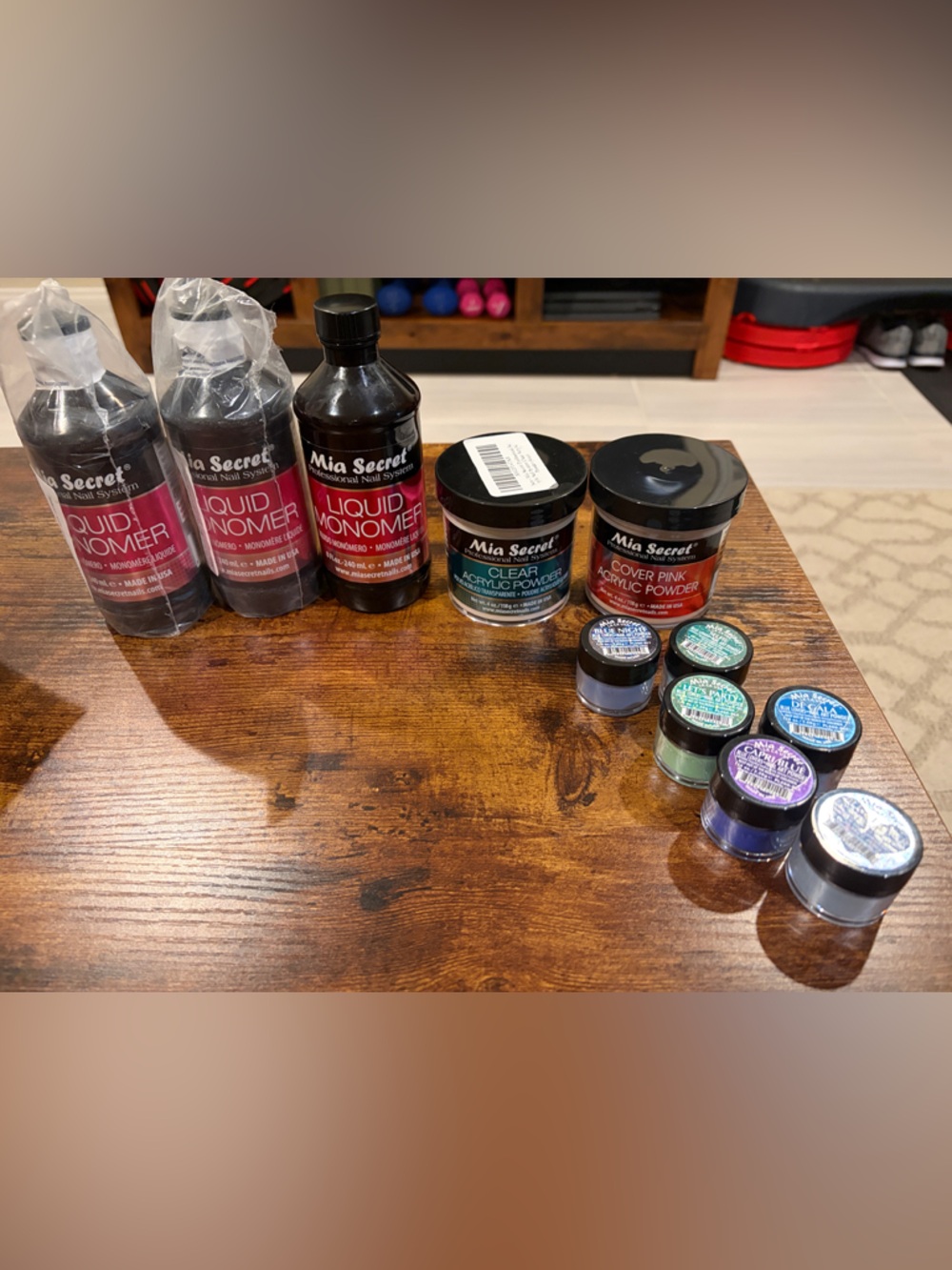 Mia Secret Pink & Assorted Acrylic Powder and Liquid Monomer Set